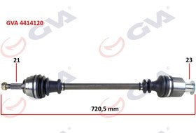 Resim Komple Aks Sağ Kangoo 1.9Dtı 98-08 721Mm 