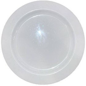 Resim Plastik Porselen Görünümlü Beyaz Tabak 19 Cm 10 Lu 