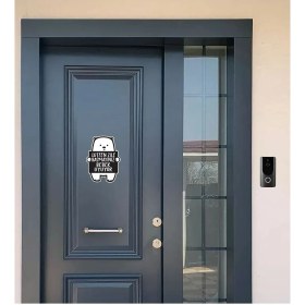 Resim Hediyene Bak Lütfen Zile Basmayınız Bebek Uyuyor Ayıcık Sticker 