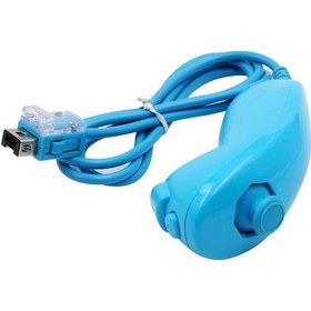 Resim Gökyüzü Mavi-nunchuck Nunchuk Video Oyunu Denetleyicisi Nintendo Wii Konsolu İçin Uzaktan 4 Renk 