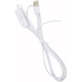 Resim 2 Amper 100 Cm Switch Li Ucu Açık Usb Li Beyaz Renk Erkek Güç Kablosu 