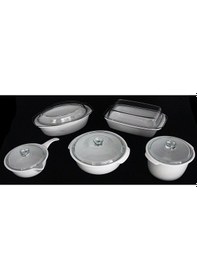 Resim Pomax 1.9 Litre 29.5 CM Porselen Fırın Kabı Tencere Tipli Yuvarla Beyaz 