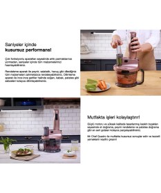 Resim Fakir Blender, Buz Kırma, Çırpma, Dilimleme, Doğrama, Rendeleme,turbolu 2 Kademeli Premium Mutfak Robotu , Buz Kırma Fonksiyonlu 