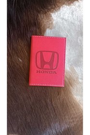 Resim EFE DERİ Honda Deri Dikişli Araç Ruhsat Kılıfı Kabı Ruhsatlık Ruhsat Koruyucu 