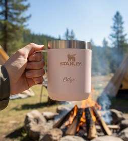 Resim Kişiye Özel Stanley Pembe Kamp Kupası Classic Legendary 0.23L 