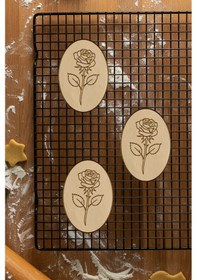 Resim Gül Kurabiye Kalıbı, Hamur Şekillendirici, Bisküvi Kalıbı, Kolay Kesim Ucu Beyaz 