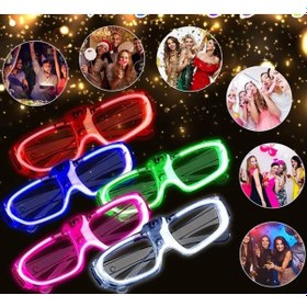 Resim Lvsqvr Glow Model 3 Farklı Fonksiyonlu Işıklı Parti Gözlüğü Karışık Renk 12 Adet 