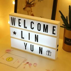 Resim A5 LED Işıklı Yazı Panosu Lightbox 