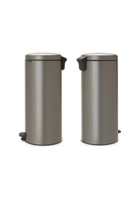 Resim Brabantia Çöp Kutusu 30 Litre Newicon Pedallı Platin 114441 