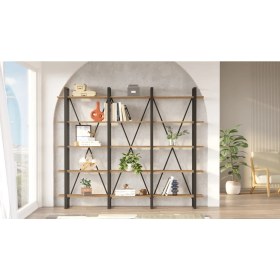 Resim Yurudesign ML4 5 Raflı Iron Metal Kitaplık 220 x 34 x 180 cm 