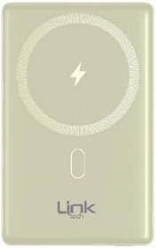 Resim LinkTech WP15 Premium 5000 mAh 15W Kablosuz Şarj Powerbank Gold-Altın 