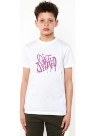 Resim Tshirthane Arcane Get Jinxed Beyaz Çocuk Bisikletyaka Tshirt Beyaz 