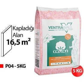 Resim Ventrawall - Pembe Pamuk Boya Ve Pamuk Sıva - P04 - 5 Kg 