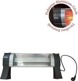 Resim Quartz Mini Isıtıcı 1500 W Devrilme Emniyetli Elektrikli Soba Masa Altı Soba 