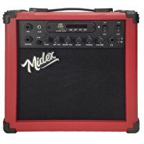 Resim Midex MGA-25RD 25 W USB Bluetooth Şarjlı 2 Girişli Elektro Gitar Amfisi 