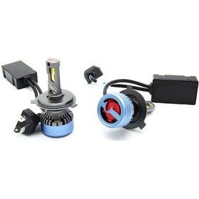 Resim Volvo 480 Led Xenon Uzun+kısa Far Ampulü H4 Ultimate 9500 Lumens Yeni Seri Beyaz 