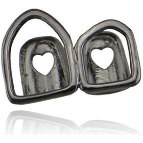 Resim Moda 18k Kaplama Altın Diş Izgaraları - Kadınlar Ve Erkekler İçin Evrensel Diş Izgara Kapağı Gümüş 