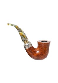 Resim Şahin Outdoor 5 Yıldız 9mm. Filtreli Akrilik Saplı Pipo 260190 