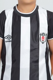Resim Beşiktaş Lisanslı Çocuk Çubuklu Umbro Forma - 11-12 Yaş 