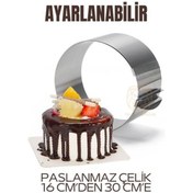 Resim mrpurple Ayarlanabilir Kek Kalıbı 16 dan 30 Cm e Paslanmaz Çelik - PRP3163-5345 