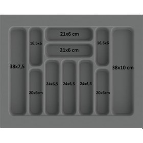 Resim Çekmece İçi Kaşıklık Ve Kepçelik Düzenleyici Beyaz 62x49 Cm 55x40 Cm Kadar Kesilebilir Beyaz 