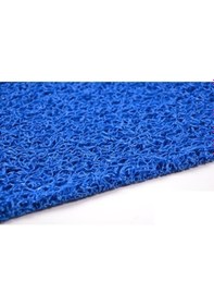 Resim Mavi Kaydırmaz Kaymaz Yolluk Halı Kıvırcık Paspas 120CM X 700 CM 