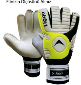 Resim Liggo Reflex Yetişkin Ve Çocuk Kaleci Eldiveni Bilek Bandajlı 5-6-7-8-9-10 Numara 