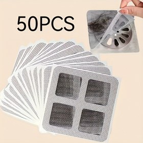 Resim 50 adet Tek Kullanımlık Duş Tıkanıklığı Önleyici Saç Tutucu, Tıkanıklığı Etkili Bir Şekilde Önler, Plastikten Yapılmış, Temizlemesi Kolay, Koku Kontrolü, Banyo İçin Olmazsa Olmaz 