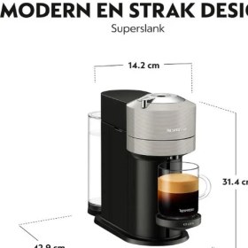 Resim Nespresso Vertuo Next Krups XN910B10 Açık Gri Kapsül Kahve Makinesi 