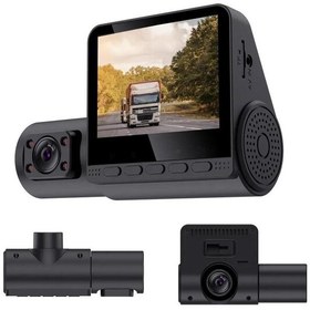 Resim LEERFEI 3 Kameralı Araç İçi Kamera Sd Kart Destekli Kamera C50 - (Hafıza Kartı Dahil Değildir) 