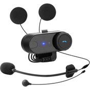 Resim Airstorr TCOM-VB motosiklet Bluetooth kask interkom 800M kulaklık kablosuz kulaklık FM radyo 