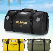 Resim KELEFISH Su Geçirmez Seyahat Çantası 40/66L - Sokak Motor Scooterları için Rulo Üstü Kuru Yan Çantalar, Ayarlanabilir Askılar, PVC Malzeme, Motosiklet, Rafting, Kano, SUP, Tekne ve Seyahat için Hızlı Sabitleme 