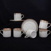Resim Aryıldız Pisa 12 Parça 6 Kişilik Kahve Fincan Takımı 90 ml 