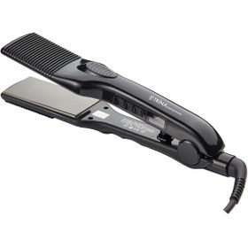 Resim Trina Profesyonel Saç Düzleştirici Lcd Isı Göstergesi Geniş Ağızlı Titanyum Seramik TRNDZ041 