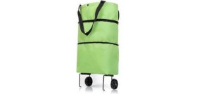 Resim Katlanabilir Tekerlekli Pazar Market Çarşı Arabası Market Alışveriş Çantası - Lisinya 