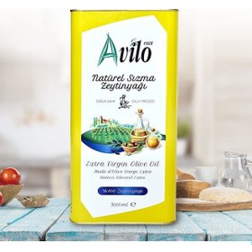 Resim Avilo Naturel Sızma Soğuk Sıkım Zeytinyağı Teneke 5 L 