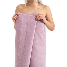 Resim Microcotton Truva Torson Banyo Havlusu 70x140 Mürdüm 