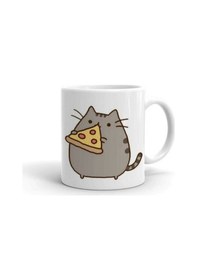 Resim Pizza Pusheen Baskılı Kupa Beyaz 