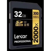 Resim Lexar 32GB Professional 2000x SDXC UHS-II U3(V90) 