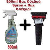 Resim Buz Çözücü Sprey 500 ML + Buz Kazıyıcı Buz Kırıcı 2'li Set 