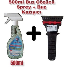 Resim Buz Çözücü Sprey 500 ML + Buz Kazıyıcı Buz Kırıcı 2'li Set 