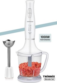 Resim El Blender Seti 1000 W Doğrayıcı ve Blender 