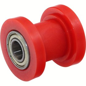 Resim 10mm Dayanıklı ABS Zincir Rulosu - Sokak Motosikletleri, ATV'ler & Pit Bikes için Gerilim Kılavuz Tekerleği - 6 Renkte Mevcut 