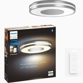 Resim Hue White Ambiance Being Tavan Lambası 2400 lm Dimmer Switch Dahil - Silver 