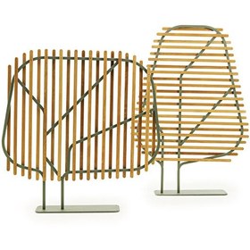 Resim Clostra Grey Teak Alüminyum Paravan 