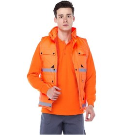 Resim Turuncu Polarlı Mühendis Yeleği 