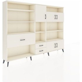 Resim Arges Dolap 13 Raflı 3 Çekmeceli 5 Kapaklı 220x30x163 Aytaşı-aytaşı Aytası - Aytası 