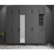 Resim Açelya Portmanto Vestiyer Füme M9-208 cm 