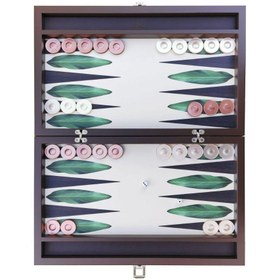 Resim KAYIGO TAVLA YEŞİL YAPRAK DESENLİ 