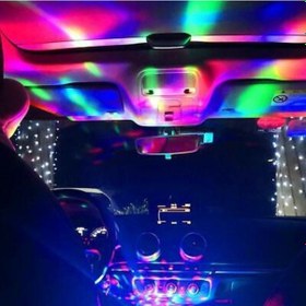 Resim Araç İçi Mini Disko Topu Sese Duyarlı Usb Girişli 